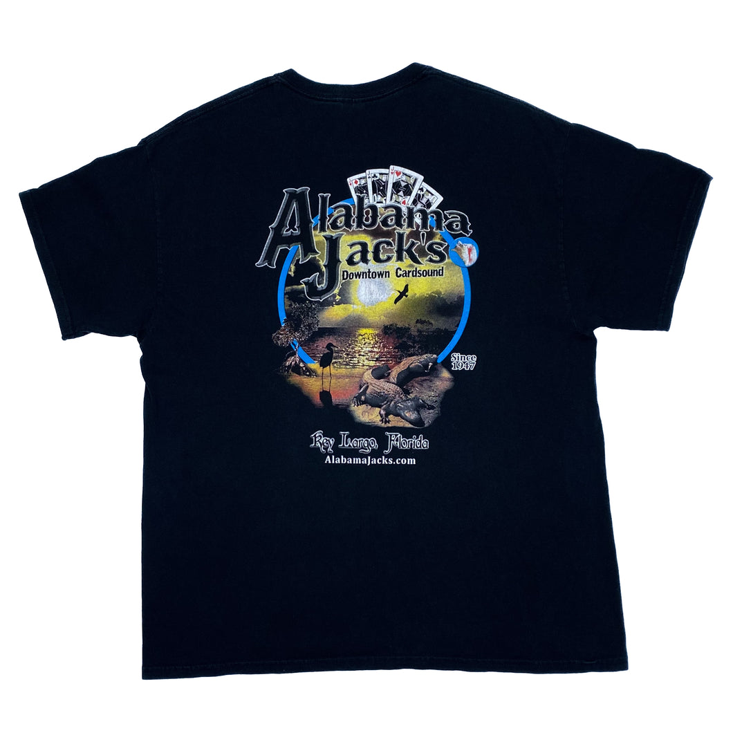ALABAMA JACK’S “Key Largo, Florida” Souvenir Spellout Graphic T-Shirt