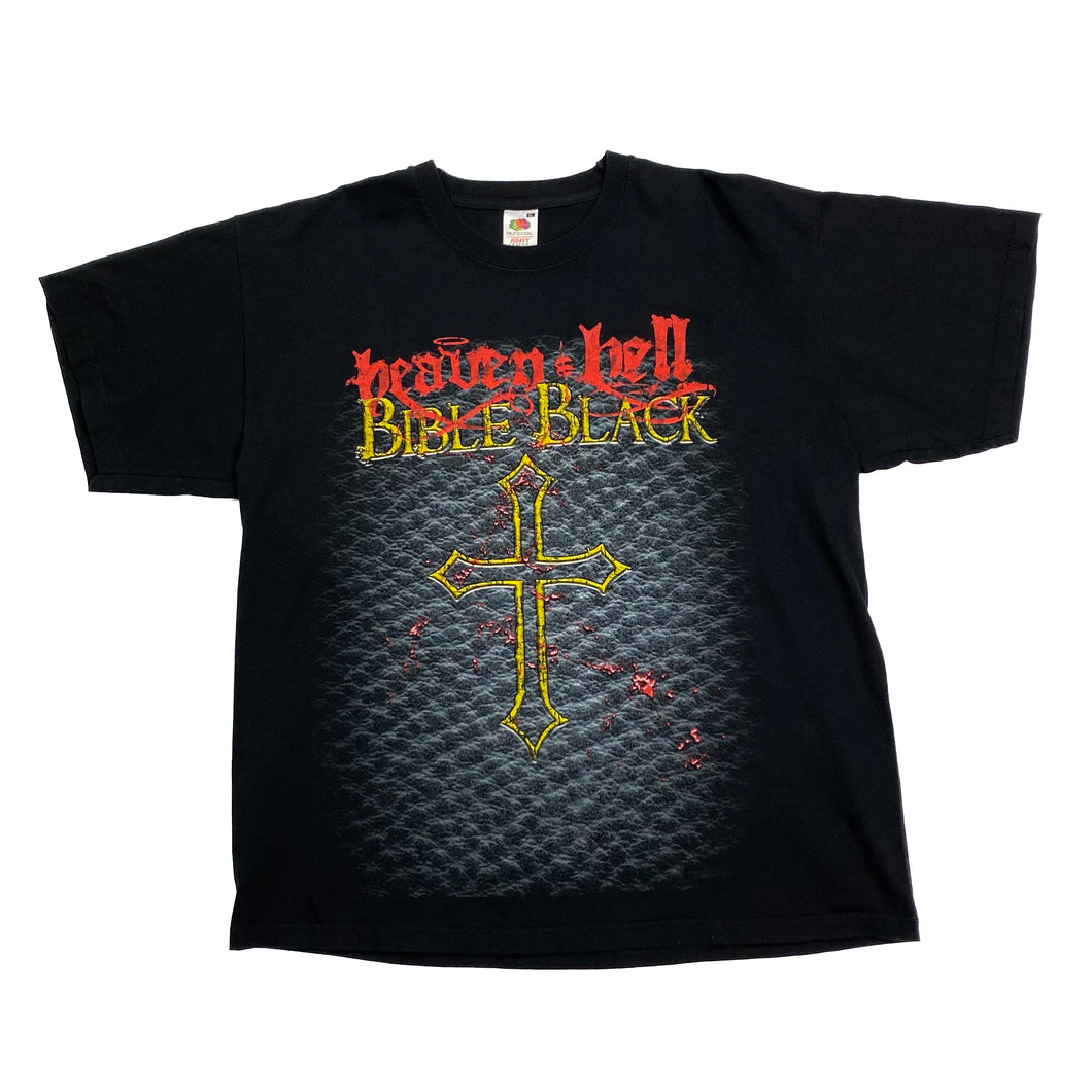 HEAVEN & HELL Bible Black “World Tour 2009” Black Sabbath Doom Metal Band T-Shirt