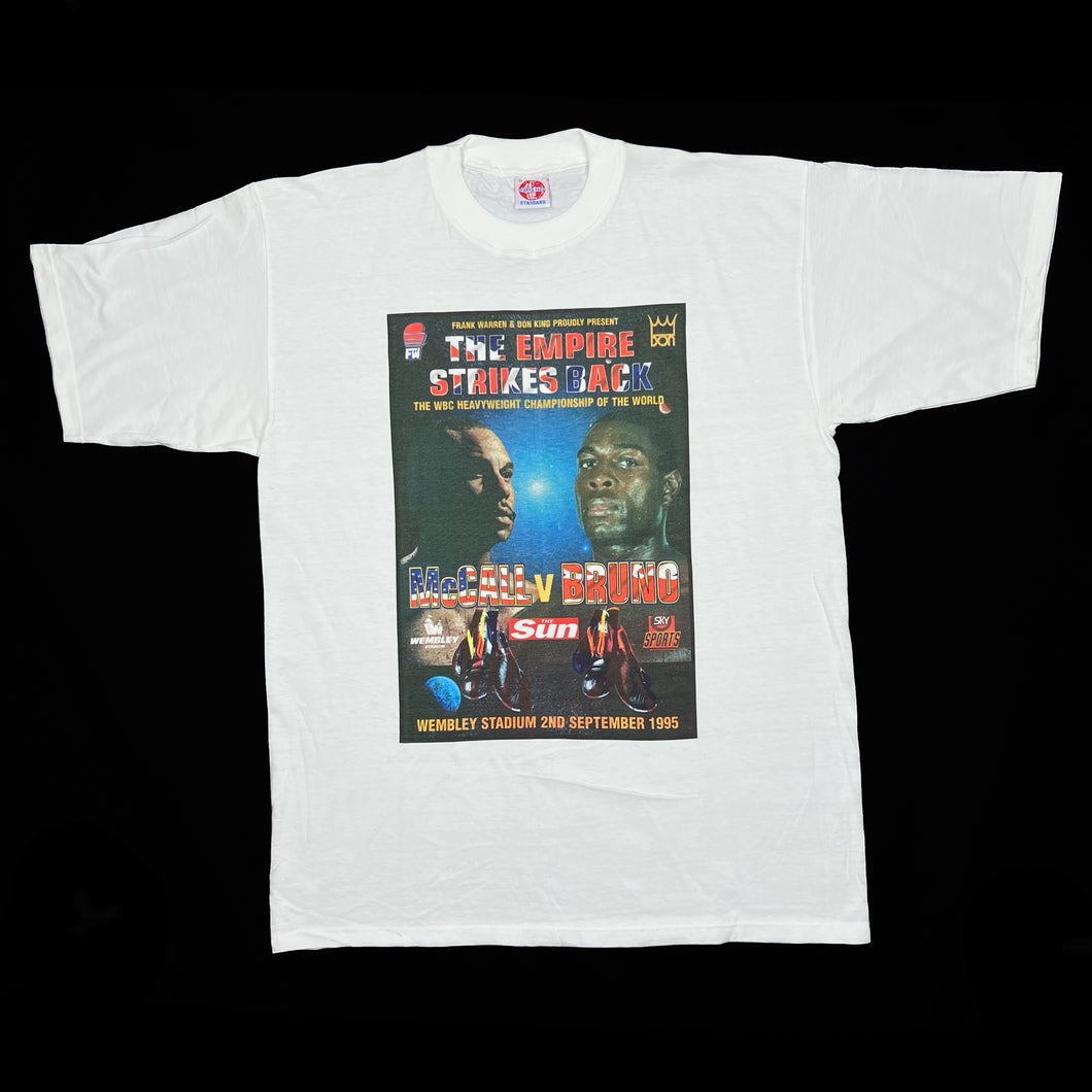 THE EMPIRE STRIKES BACK (1995) “McCall Vs. Bruno” Boxing PPV Event Graphic T-Shirt