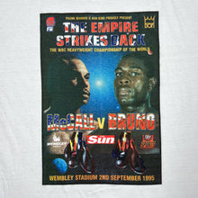 Load image into Gallery viewer, THE EMPIRE STRIKES BACK (1995) “McCall Vs. Bruno” Boxing PPV Event Graphic T-Shirt
