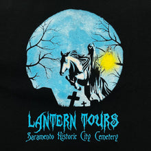 Load image into Gallery viewer, LANTERN TOURS “Saramento Historic City Cemetery” Horror Souvenir Graphic T-Shirt
