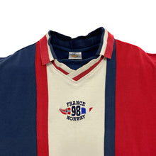 Load image into Gallery viewer, FRANCE 98 World Cup “France vs. Norway” Football Colour Block Polo Shirt
