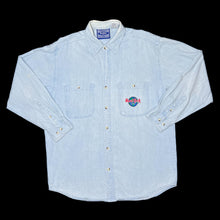 Load image into Gallery viewer, Vintage 90’s HARD ROCK CAFE “Whistler” Embroidered Souvenir Long Sleeve Denim Shirt
