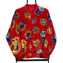 Load image into Gallery viewer, Nautical Baroque Crazy Abstract Festival Patterned Polyester Satin Bomber Jacket
