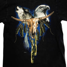 Load image into Gallery viewer, ZIP IT Gothic Native American Eagle Wolf Animal Nature Graphic T-Shirt
