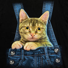 Load image into Gallery viewer, ROCK CHANG Cat Kitten Dungarees Animal Nature Wildlife Graphic T-Shirt
