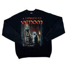 Load image into Gallery viewer, Screen Stars (1998) A TRIBUTE TO VENOM “In The Name Of Satan” Black Metal Band Sweatshirt
