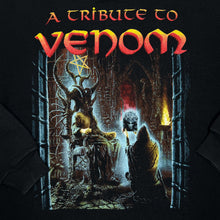 Load image into Gallery viewer, Screen Stars (1998) A TRIBUTE TO VENOM “In The Name Of Satan” Black Metal Band Sweatshirt
