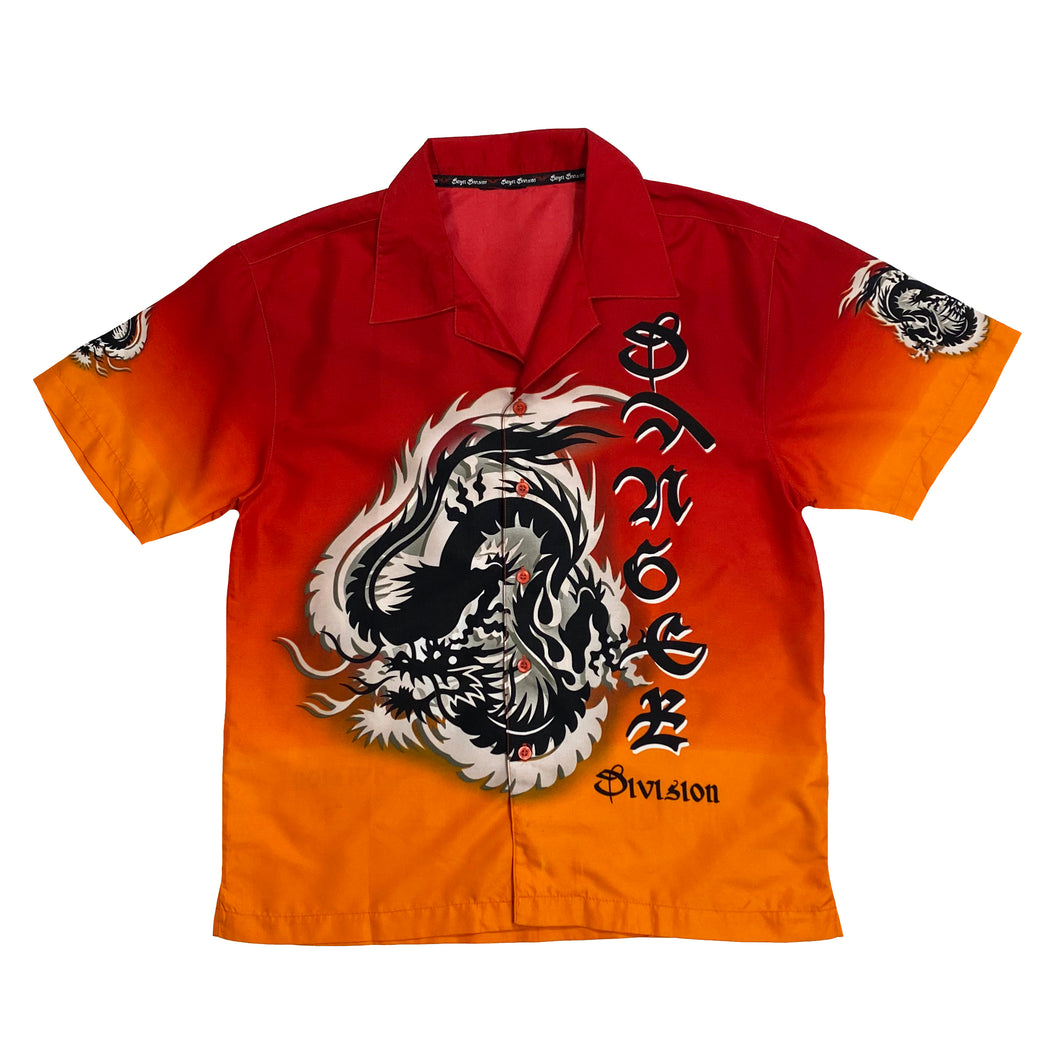 DANGER DIVISION Tribal Dragon Graphic Polyester Shirt