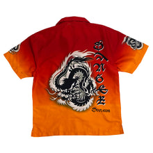 Load image into Gallery viewer, DANGER DIVISION Tribal Dragon Graphic Polyester Shirt
