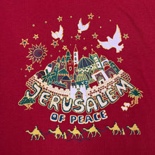 Load image into Gallery viewer, HOLY LAND “Jerusalem Of Peace” Religious Souvenir Spellout Graphic T-Shirt
