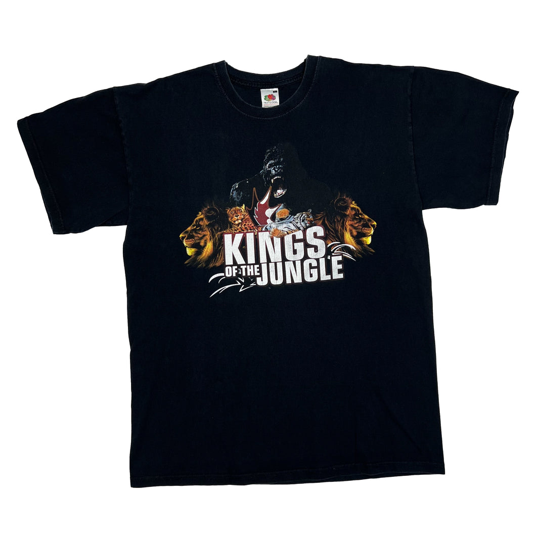 KINGS OF THE JUNGLE Leopard Lion Tiger Gorilla Animal Wildlife Souvenir T-Shirt