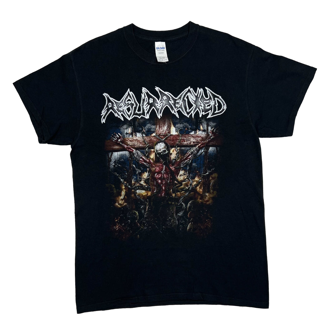 RESURRECTED “Hellcome Chaos Embrace Madness” Brutal Slam Grindcore Metal Band T-Shirt