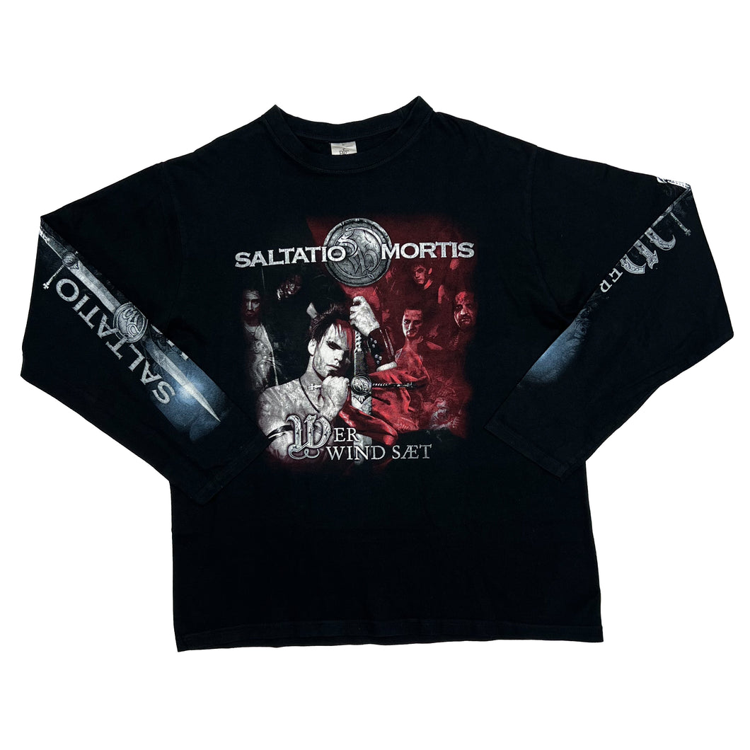 SALTATIO MORTIS “Wer Wind Saet” Tour 2010 Medieval Metal Long Sleeve Band T-Shirt