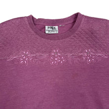 Load image into Gallery viewer, ALFRED DUNNER Embroidered Floral Crewneck Sweatshirt
