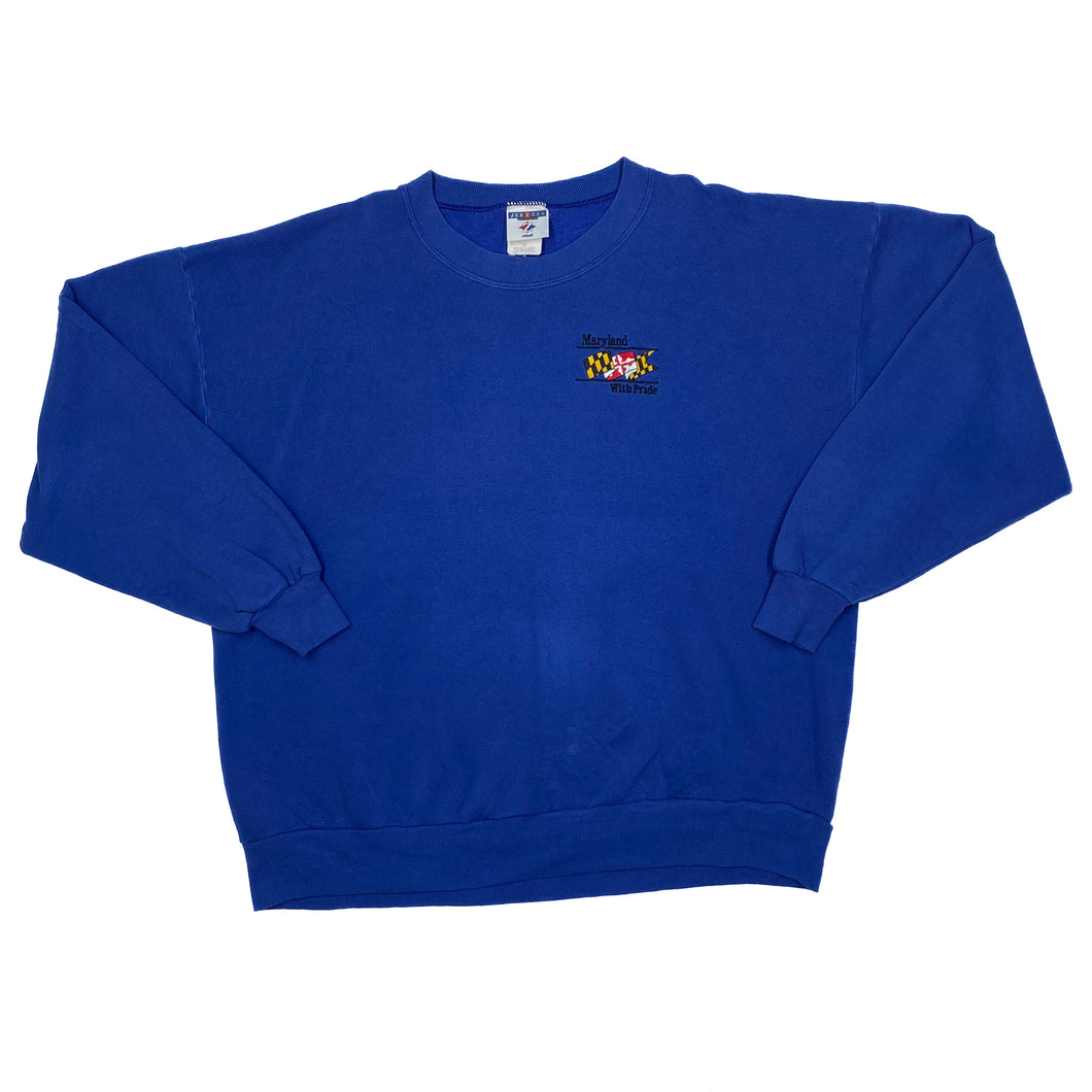 Jerzees MARYLAND “With Pride” Embroidered Souvenir Crewneck Sweatshirt
