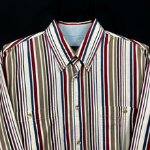Load image into Gallery viewer, AT EASE Bold Multi Striped Button-Up Long Sleeve Shirt
