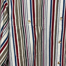 Load image into Gallery viewer, AT EASE Bold Multi Striped Button-Up Long Sleeve Shirt
