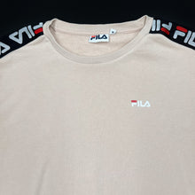 Load image into Gallery viewer, FILA Logo Spellout Tape Sleeve Crewneck Sweatshirt
