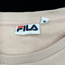 Load image into Gallery viewer, FILA Logo Spellout Tape Sleeve Crewneck Sweatshirt
