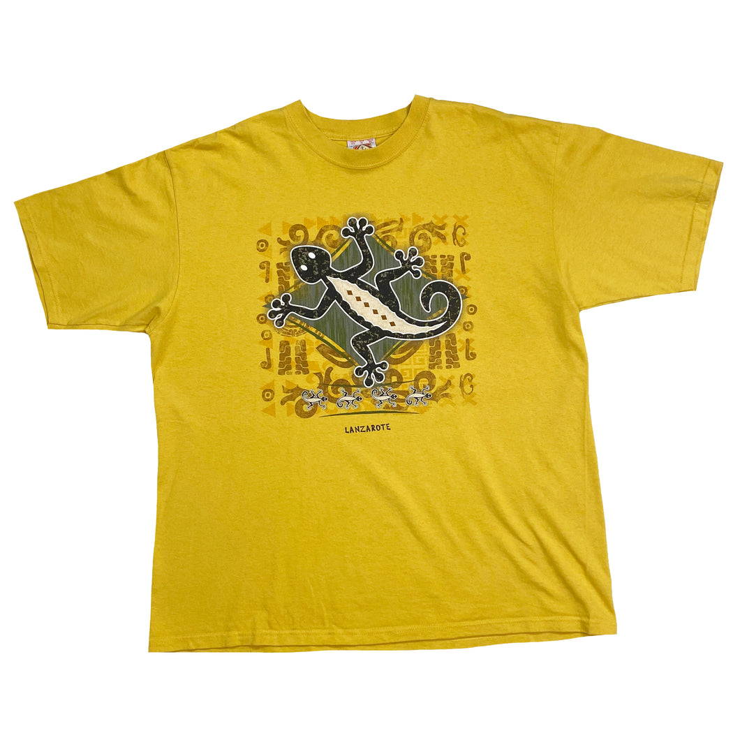 LANZAROTE Lizard Graphic Souvenir T-Shirt