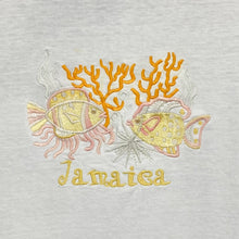 Load image into Gallery viewer, JAMAICA Embroidered Fish Souvenir Spellout T-Shirt

