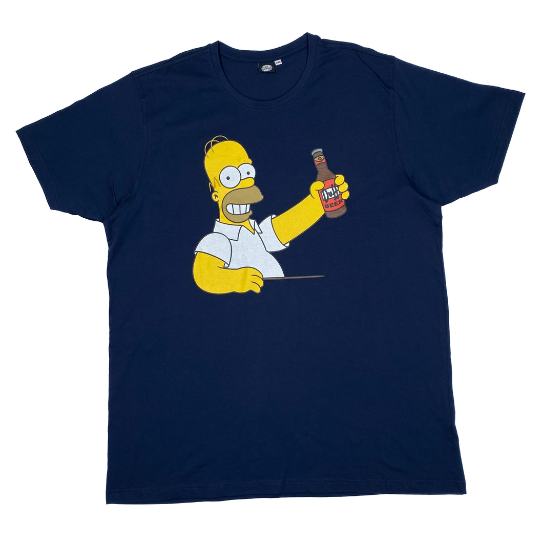 THE SIMPSONS (2016) “Duff Beer” Homer Simpson Character Graphic T-Shirt