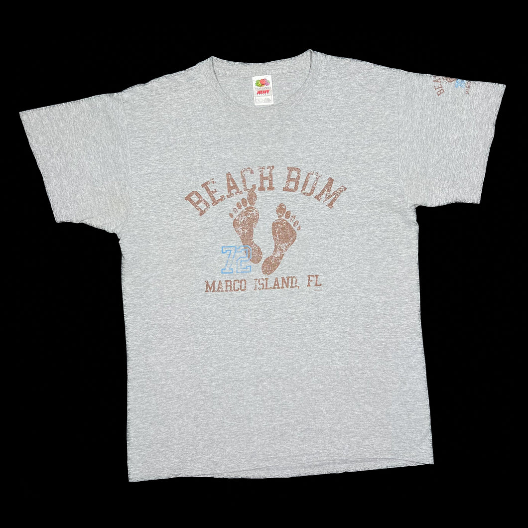 BEACH BUM “Marco Island, FL” USA Souvenir Spellout Graphic T-Shirt