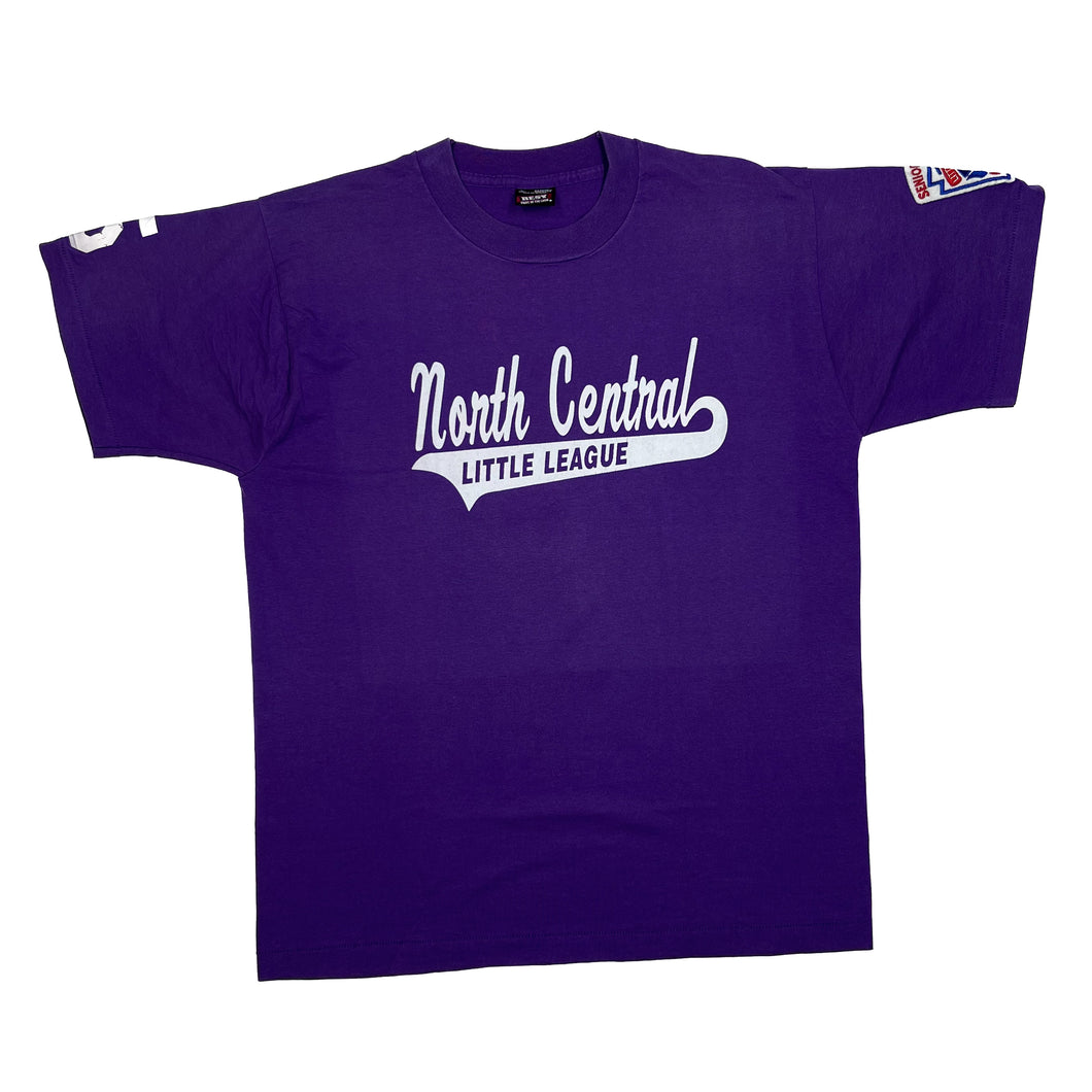 Vintage 90's NORTH CENTRAL LITTLE LEAGUE Baseball Single Stitch T-Shirt
