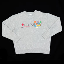 Load image into Gallery viewer, CONVERSE “Fix Your Eyes On The Target” Spellout Graphic Crewneck Sweatshirt
