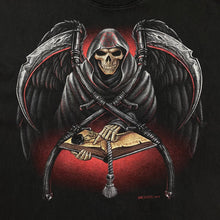 Load image into Gallery viewer, ROCKVOLUTION Gothic Fantasy Grim Reaper Book Of Death Graphic T-Shirt
