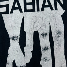 Load image into Gallery viewer, Early 00’s KASABIAN Silhouette Spellout Graphic Indie Rock Band T-Shirt
