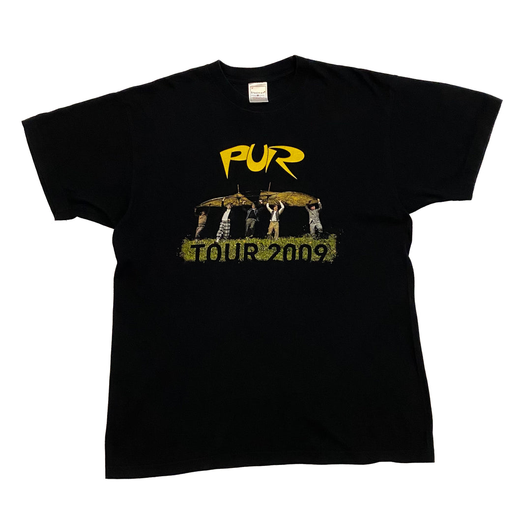 PUR “Tour 2009” Graphic Spellout German Pop Rock Band T-Shirt