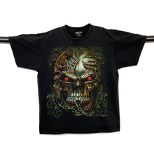 Load image into Gallery viewer, ROCK CHANG Gothic Steam Punk Fantasy Skull Graphic T-Shirt
