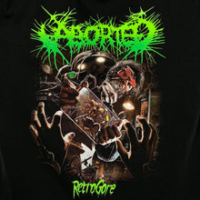 Load image into Gallery viewer, ABORTED “RetroGore” Graphic Brutal Death Metal Grindcore Band T-Shirt
