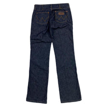 Load image into Gallery viewer, WRANGLER “Jade” Low Waist Zip Fly Bootcut Navy Denim Jeans
