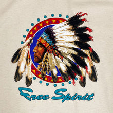 Load image into Gallery viewer, Screen Stars FREE SPIRIT Native American Chieftain Graphic T-Shirt
