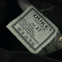 Load image into Gallery viewer, DUKE JEANSWEAR Comfort Fit Zip Fly Black Denim Jeans
