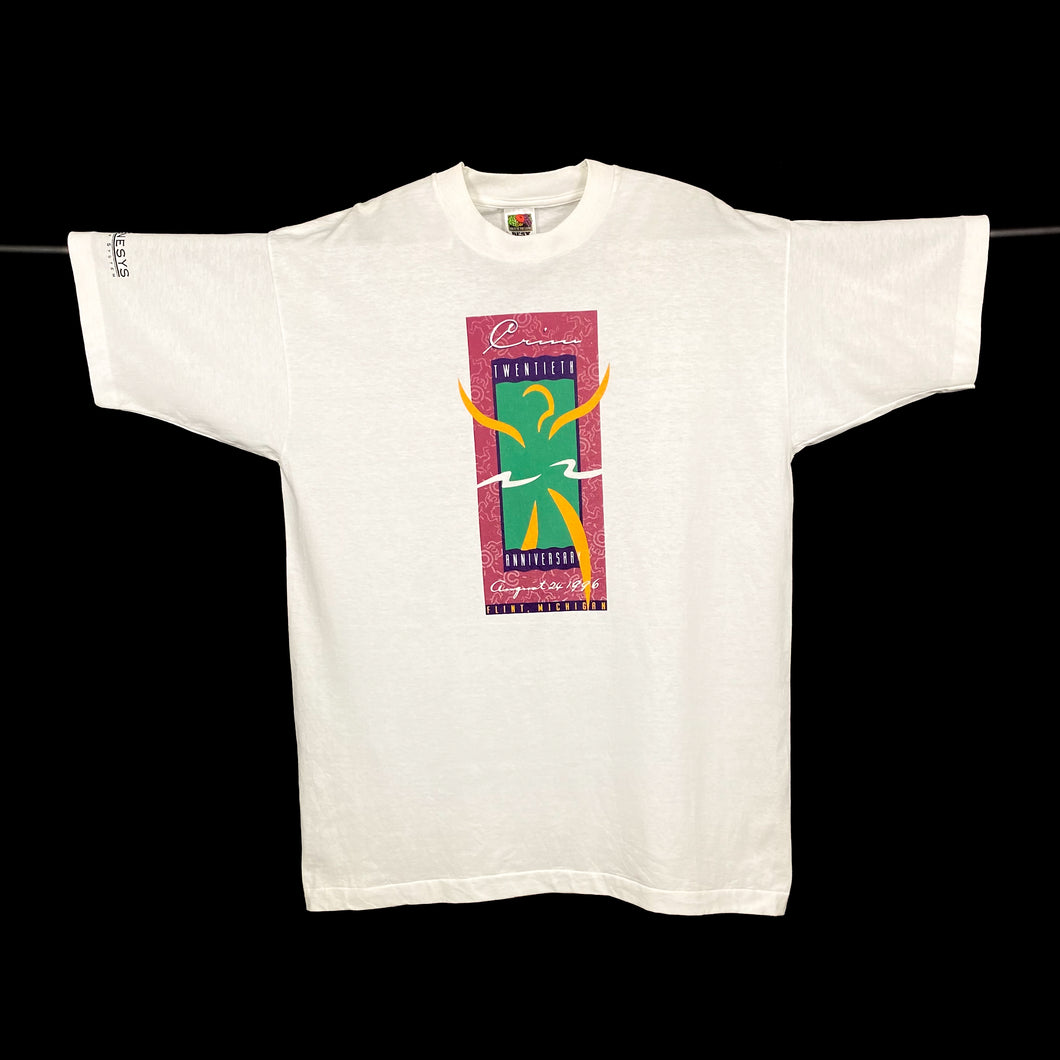 FOTL (1996) CRIM 5K WALK “20th Anniversary” Souvenir Graphic Single Stitch T-Shirt