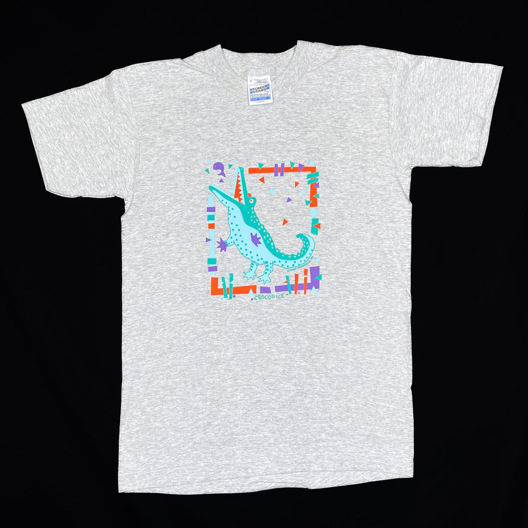 Screen Stars (1991) CROCODILE Art Abstract Animal Graphic Single Stitch T-Shirt