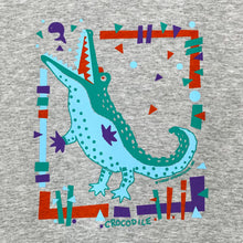 Load image into Gallery viewer, Screen Stars (1991) CROCODILE Art Abstract Animal Graphic Single Stitch T-Shirt
