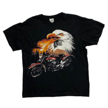 Load image into Gallery viewer, KEYA Biker Eagle Animal Graphic T-Shirt
