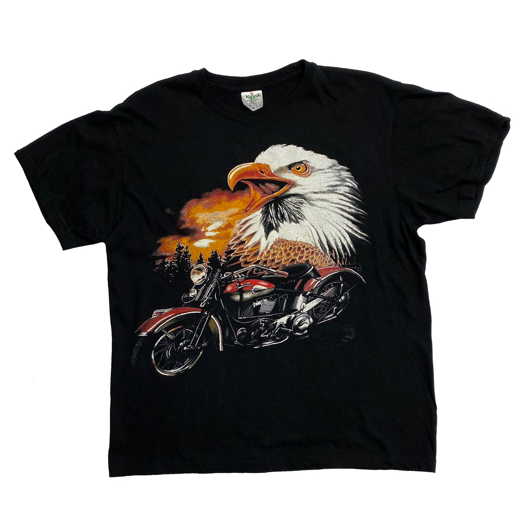 KEYA Biker Eagle Animal Graphic T-Shirt
