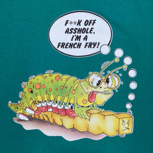 Load image into Gallery viewer, Screen Stars I’M A FRENCH FRY Caterpillar Cartoon Spellout Novelty Graphic T-Shirt
