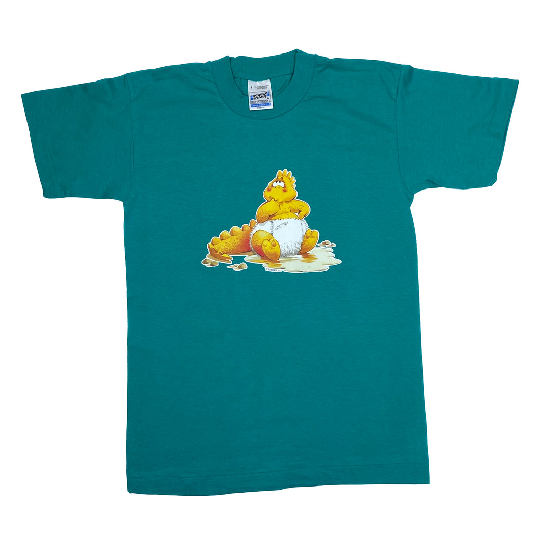 Screen Stars (1993) BOTSAUR Cartoon Baby Dinosaur Graphic Single Stitch T-Shirt
