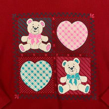 Load image into Gallery viewer, SIGNAL SPORTS Cottage Teddy Bear Heart Graphic Crewneck Sweatshirt
