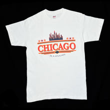 Load image into Gallery viewer, Anvil CHICAGO “Illinois” Souvenir Spellout Graphic Single Stitch T-Shirt
