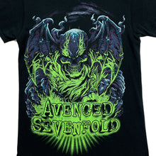 Load image into Gallery viewer, AVENGED SEVENFOLD Graphic Spellout Hard Rock Heavy Metal Band T-Shirt
