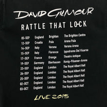 Load image into Gallery viewer, DAVID GILMOUR “Rattle That Lock” Live 2015 Tour Pink Floyd Psych Rock Band T-Shirt
