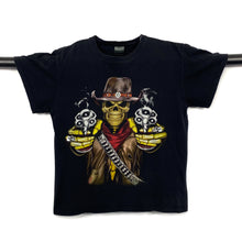 Load image into Gallery viewer, Vintage Gothic Cowboy Western Skeleton Skull Graphic T-Shirt
